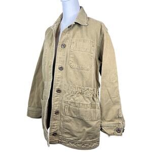 Everlane The Cinchable Chore Jacket 100% Cotton Tan Size Small